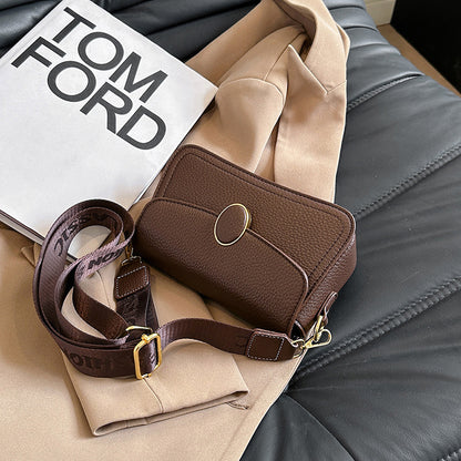 Small Square Shoulder Bag All-Match Wide Strap