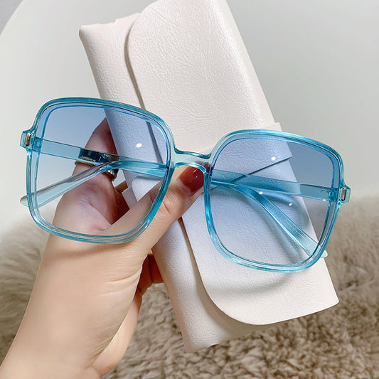Square Sunglasses Gradient Color UV Protection Vintage Sunglasses